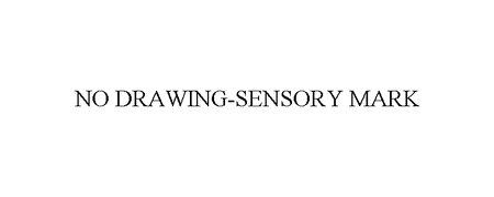 The words No Drawing Sensory Mark spelled out in in standard, generic, unstylized letters and no graphics